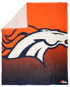 FOCO NFL Denver Broncos Gradient Micro Raschel Throw Blanket, 50 x 60