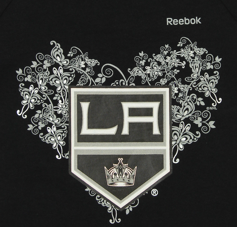 Reebok NHL Little Girls Los Angeles Kings Fancy Dropwaist Dress, Black