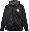 Zubaz NFL Men's New York Jets Full Zip Digital Camo Hood Hoodie, Black