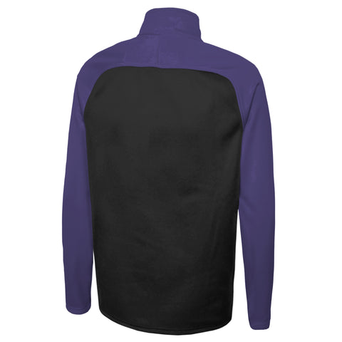 Outerstuff NFL Men's Baltimore Ravens O-Line Performance 1/4 Zip Fleece Top