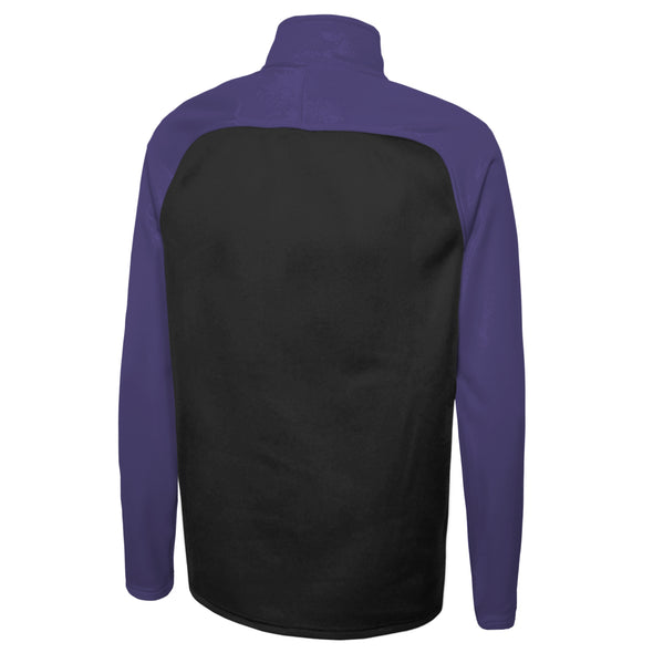 Outerstuff NFL Men's Baltimore Ravens O-Line Performance 1/4 Zip Fleece Top