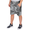 Zubaz NFL Men's Las Vegas Raiders Static Shorts With Side Panels