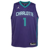 Nike NBA Youth Malik Monk Charlottee Hornets #1 Swingman Statement Jersey