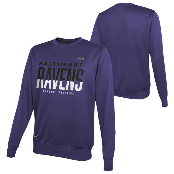 Outerstuff NFL Men's Baltimore Ravens Pro Style Performance Fleece Sweater