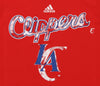 Adidas NBA Youth Los Angeles Clippers Dripple Graphics Go-To Tee, Red