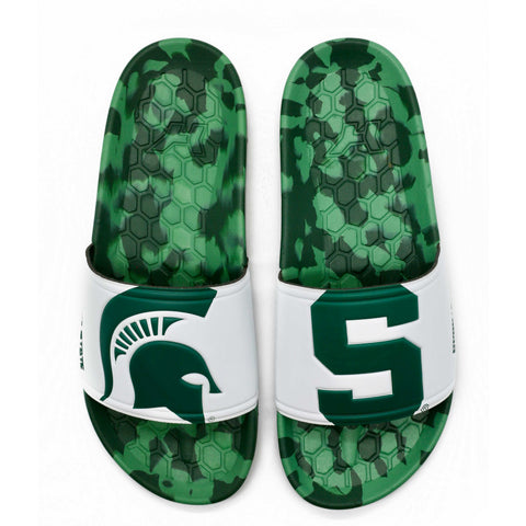 Hype Co College NCAA Unisex Michigan State Spartans Sandal Slides