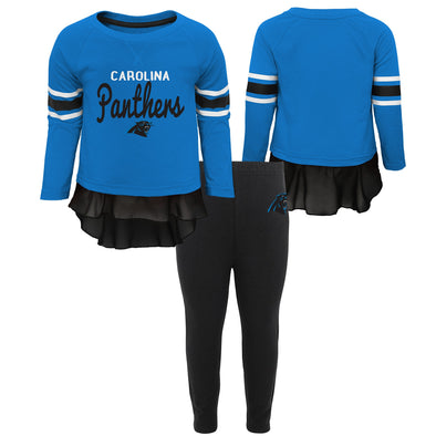 Outerstuff NFL Baby Girl Carolina Panthers Mini Formation Top & Leggings Set