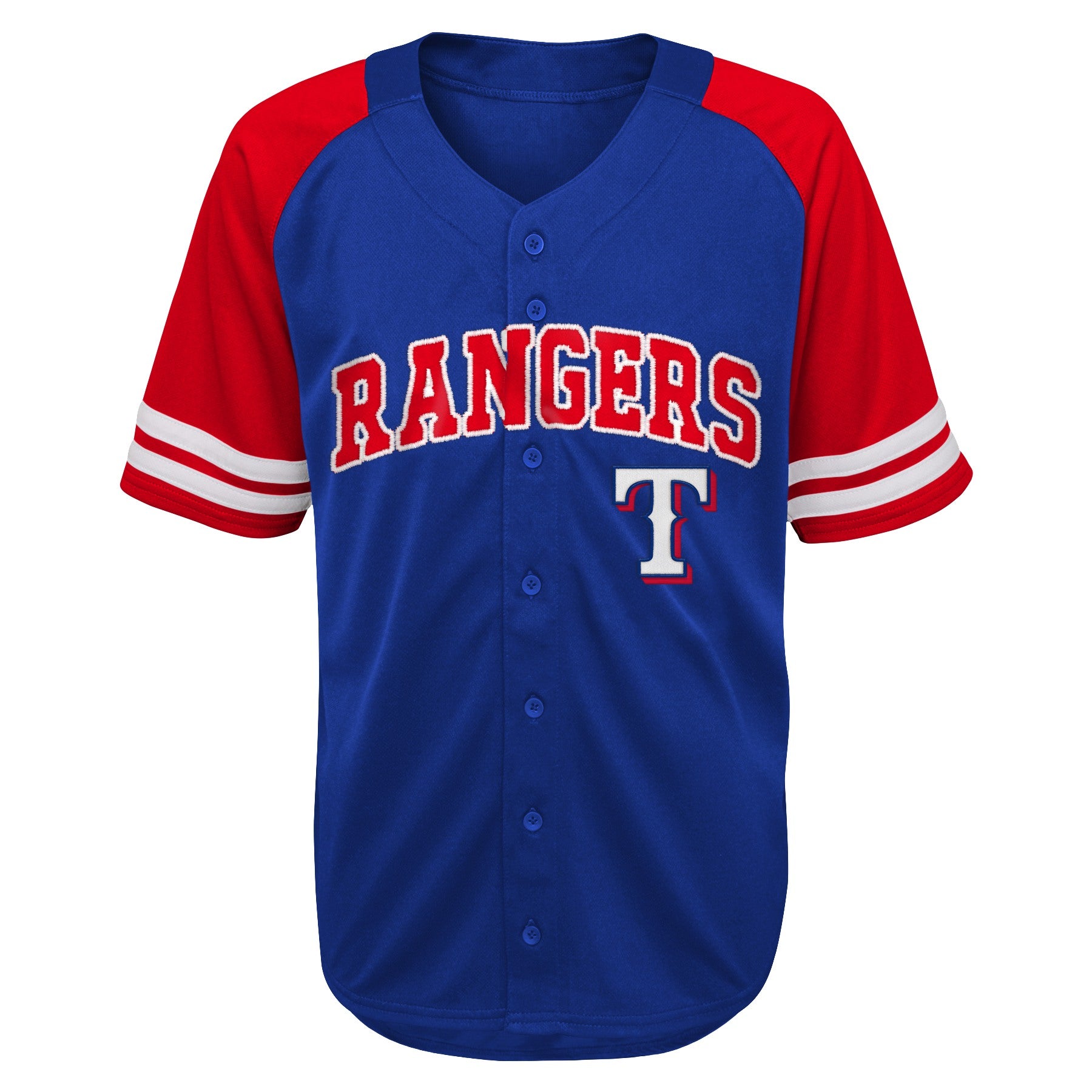 Outerstuff Kids MLB Texas Rangers Button Up Baseball Team Home