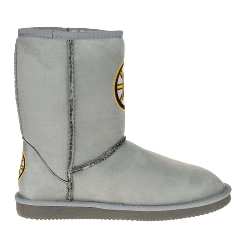 Cuce Shoes Boston Bruins NHL Hockey Women's The Devotee Boot - Gray