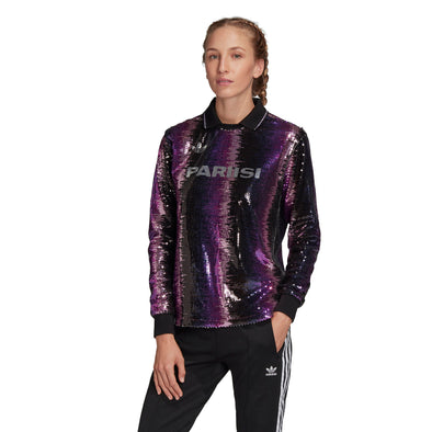 Adidas Women's Sequin Football Jersey, Multicolor / Clear Lilac