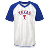 Outerstuff MLB Kids/Youth Texas Rangers Pinstripe Team Color Baseball Tee