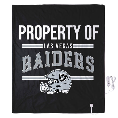 FOCO NFL Las Vegas Raiders Exclusive Heated Throw Blanket, 50"x60"
