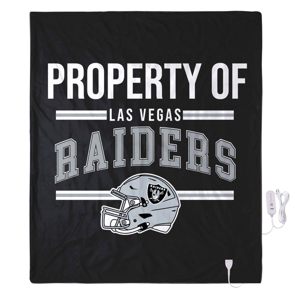 FOCO NFL Las Vegas Raiders Exclusive Heated Throw Blanket, 50"x60"