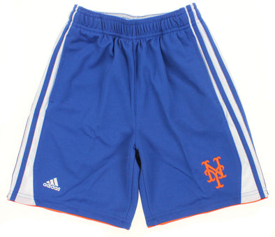 MLB Kids New York Mets 3 Stripe Team Shorts, Blue