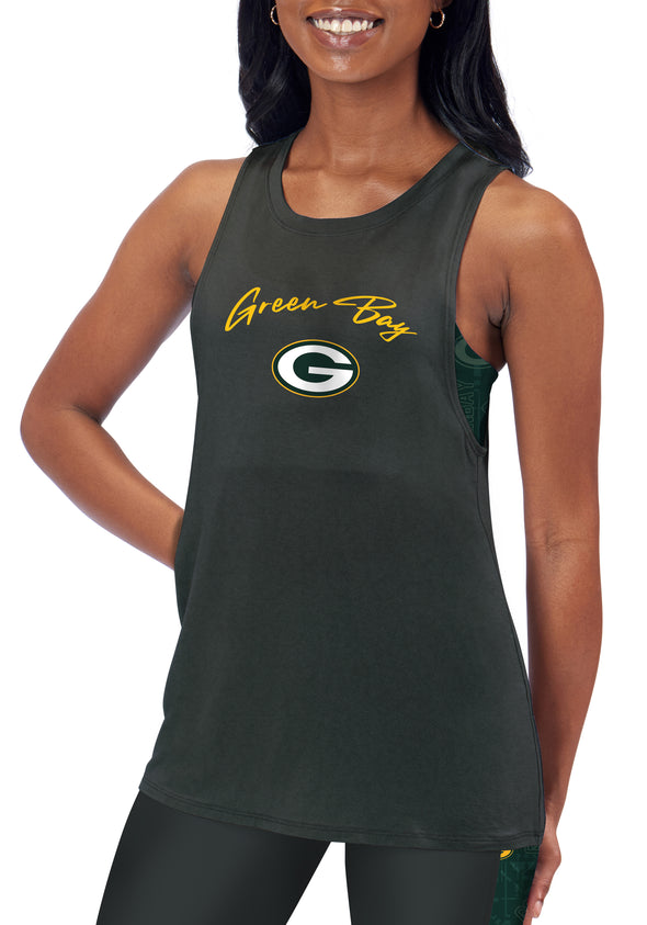 Certo By Northwest NFL Women's Green Bay Packers Outline Tank Top