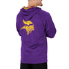 Zubaz NFL Men's Minnesota Vikings Full Zip Hoodie With Team Color Camo Lines