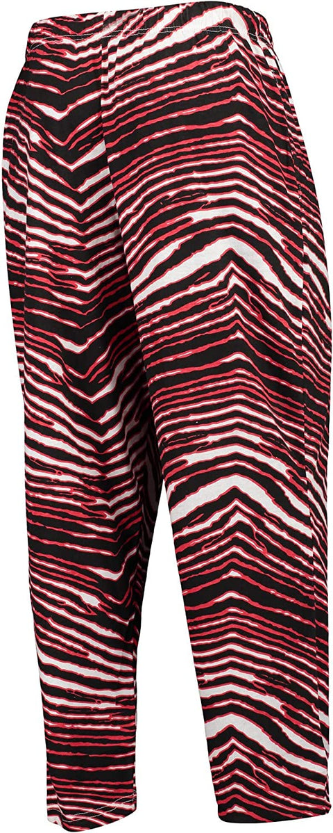 Zubaz Atlanta Falcons Men's Zebra Left Hip Logo Track Pant
