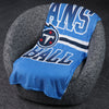 FOCO NFL Tennessee Titans Stripe Micro Raschel Plush Throw Blanket, 45 x 60