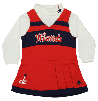 Adidas NBA Infants Washington Wizards Cheer Jumper Long Sleeve Turtleneck Dress