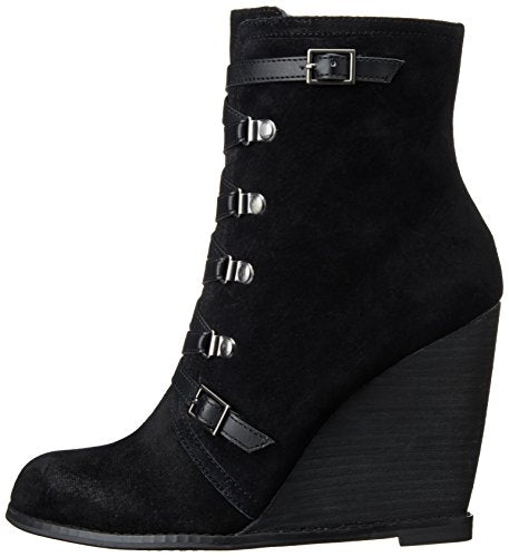 BCBGeneration Women's BG Kadeer Fashion Wedges Heels Boots - Black