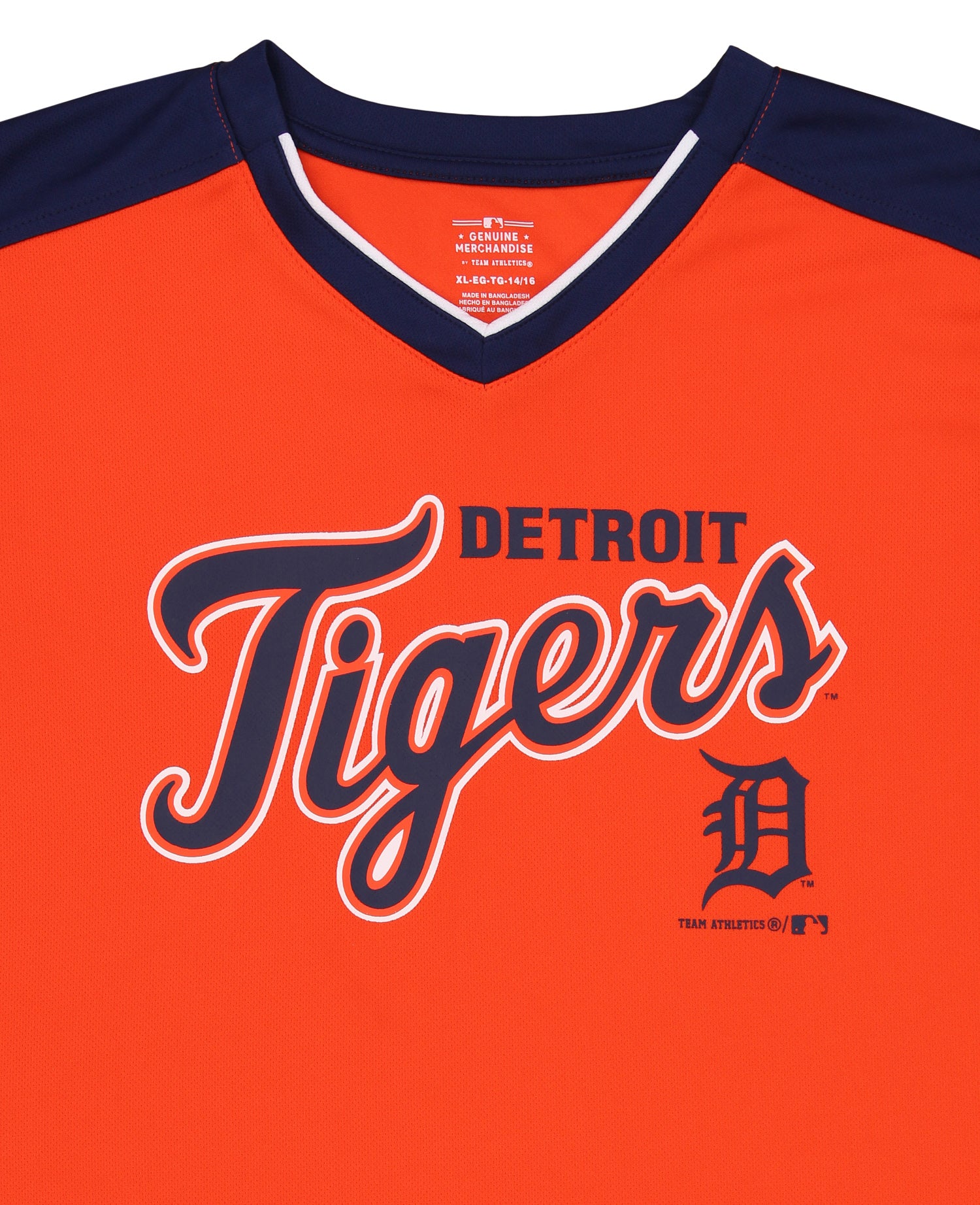 Detroit Tigers MLB Majestic Mesh Button Up Baseball Jersey