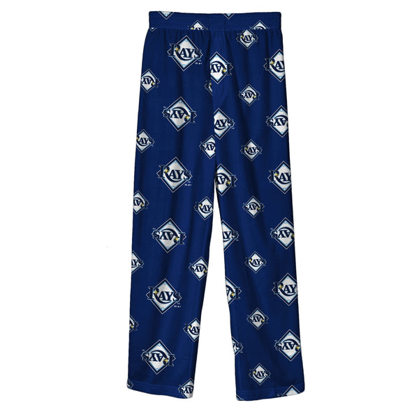 Outerstuff Tampa Bay Rays MLB Boys' Youth (4-20) Team Color Sleepwear Pant, Navy