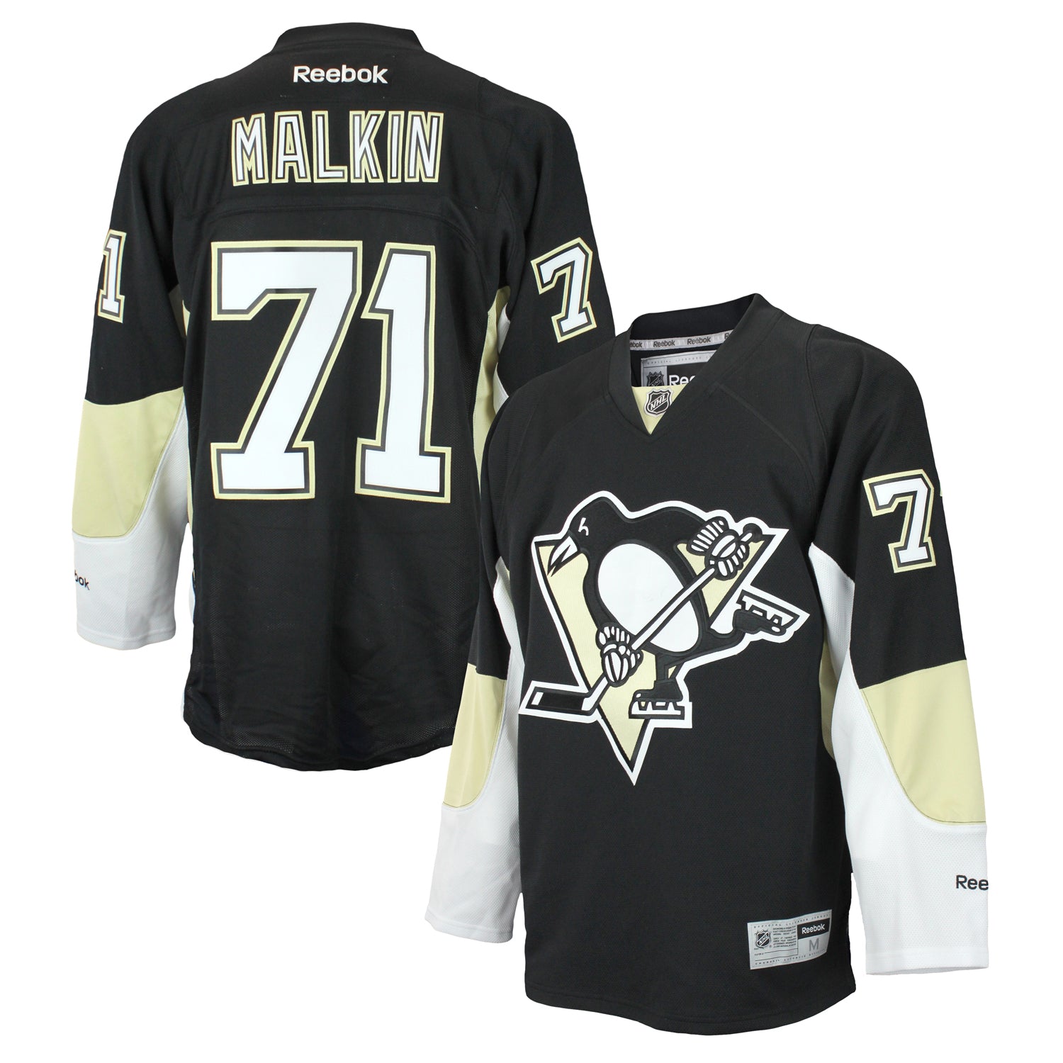 MALKIN Pittsburgh Penguins YOUTH Reebok Premier 7185 HOME Black