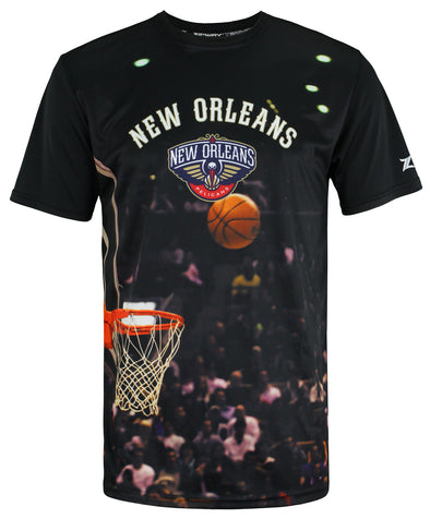 Zipway NBA Men's New Orleans Pelicans Hoop T-Shirt, Black