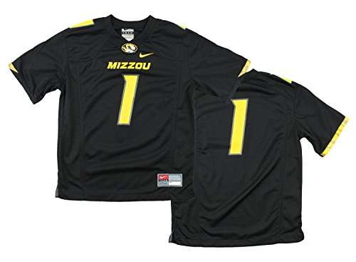 Nike NCAA Youth Boys Missouri Tigers #1 Football Jersey, Black