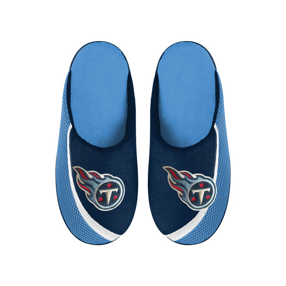 FOCO NFL Men's NFL Tennessee Titans 2022 Big Logo Color Edge Slippers