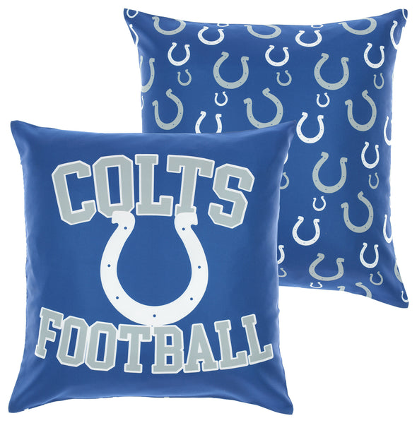 FOCO NFL Indianapolis Colts 2 Pack Couch Throw Pillow Covers, 18 x 18