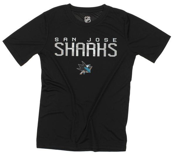 OuterStuff NHL Youth San Jose Sharks Team Performance Hoodie and Tee Combo Set