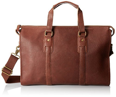 JD Fisk Men's Classic Leather Brief, Dark Brown, One Size [Apparel]