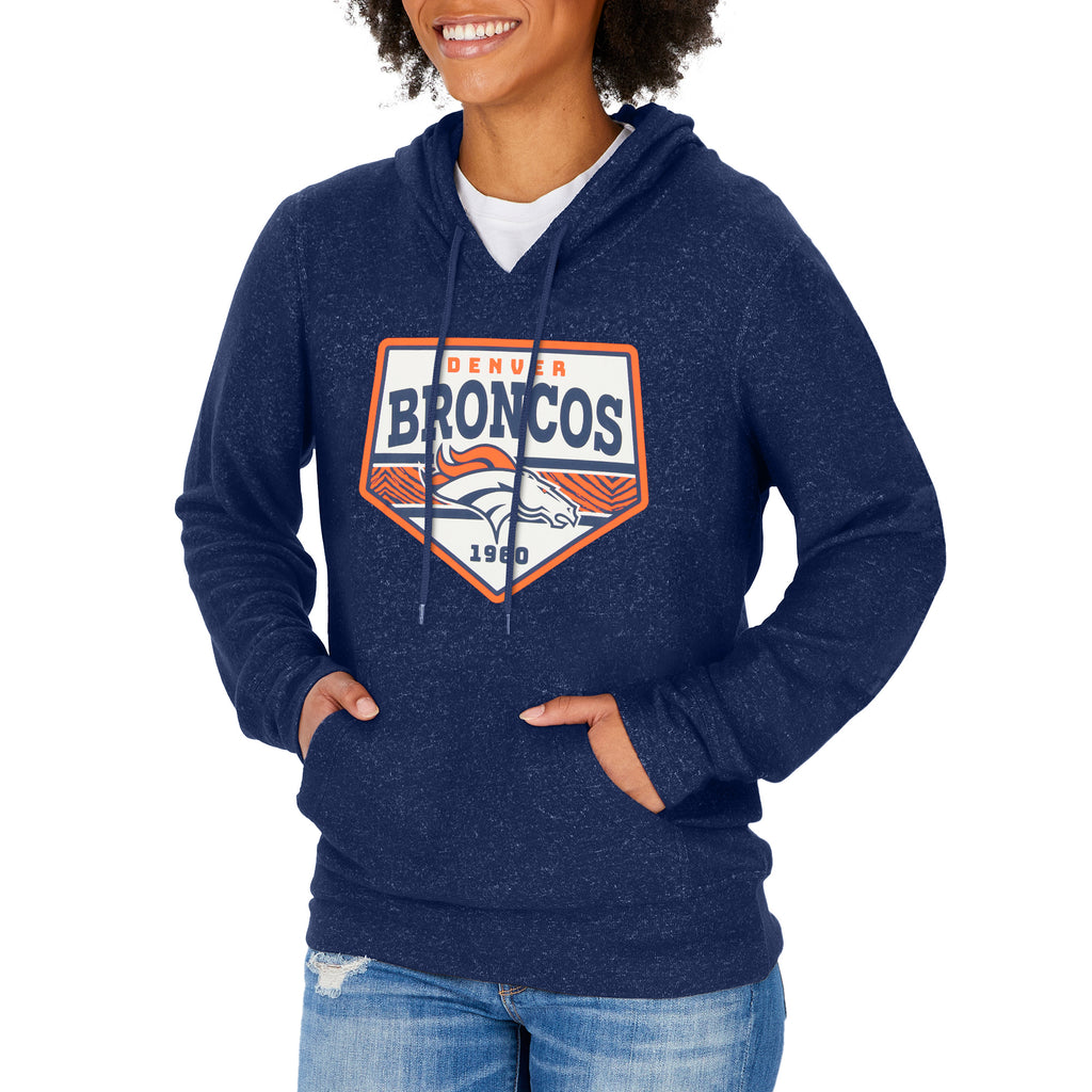 Zubaz NFL Women's Team Color Soft Hoodie with Pentagon Graphics