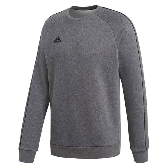 adidas Men's Core 18 Sweatshirt, Dark Grey Heather/Black