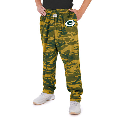Zubaz NFL Men's Green Bay Packers Camo Line Pants