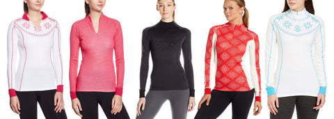 Helly Hansen Women's Warm Freeze 1/2 Zip Base Layer Top - Color Options