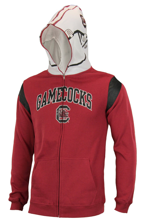 NCAA Youth South Carolina Fighting Gamecocks Full Zip Helmet Masked Hoodie