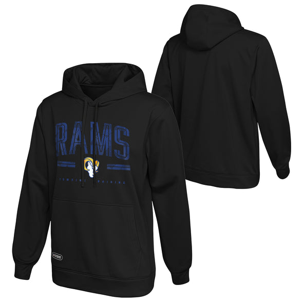 Outerstuff NFL Men's Los Angeles Rams Coin Toss Performance Fleece Hoodie