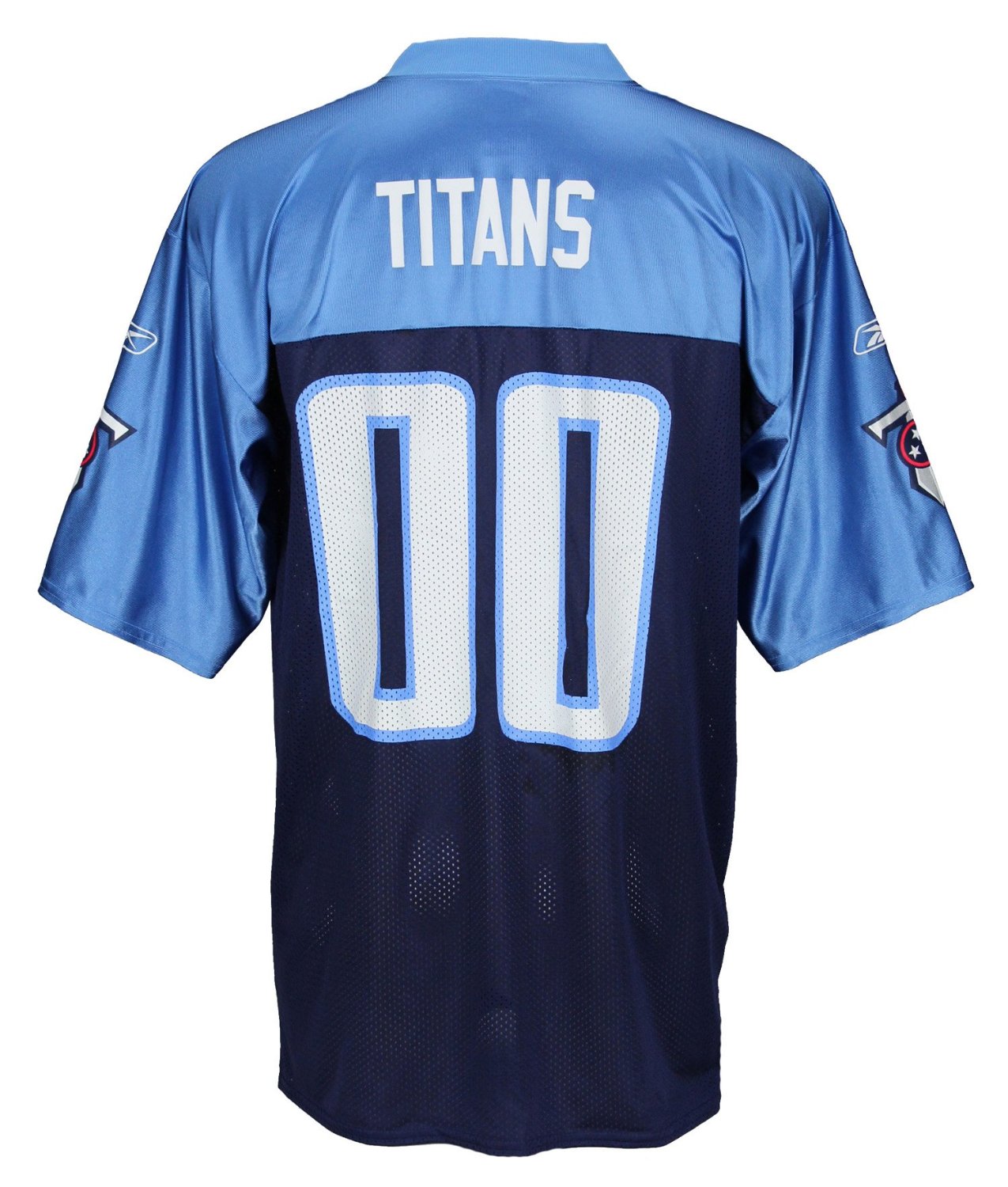 Tennessee Titans NFL Helmet REEBOK Ringer T-Shirt (L)