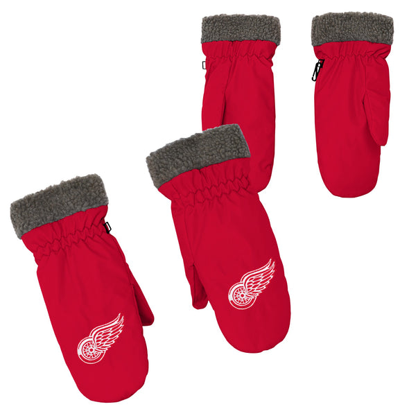 Outerstuff NHL Youth Boys Detroit Red Wings Winter Mittens, One Size