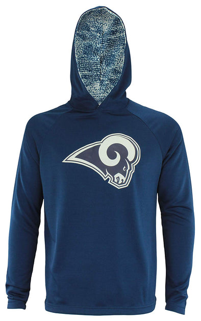 Zubaz NFL Los Angeles Rams Men's Lightweight French Terry Hoodie