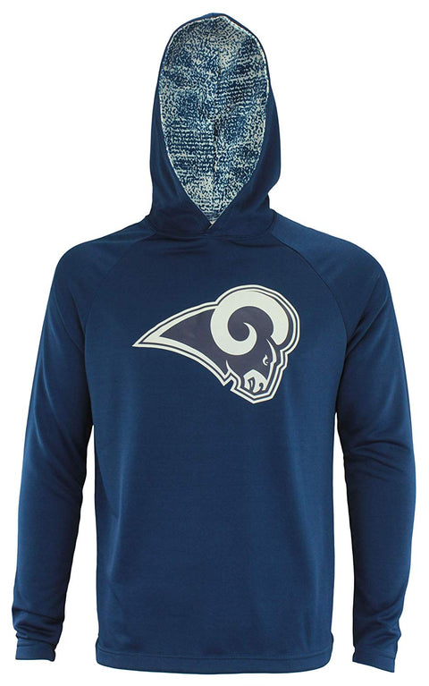 Zubaz NFL Los Angeles Rams Men's Lightweight French Terry Hoodie