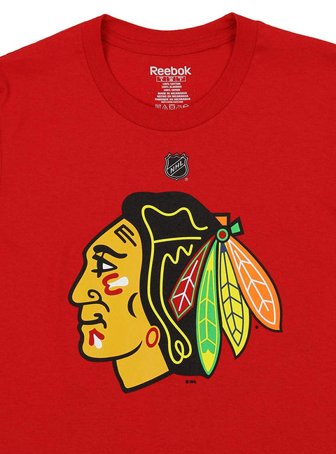 Reebok NHL Men's Chicago Blackhawks Niklas Hjalmarsson #4 Player Tee, Red