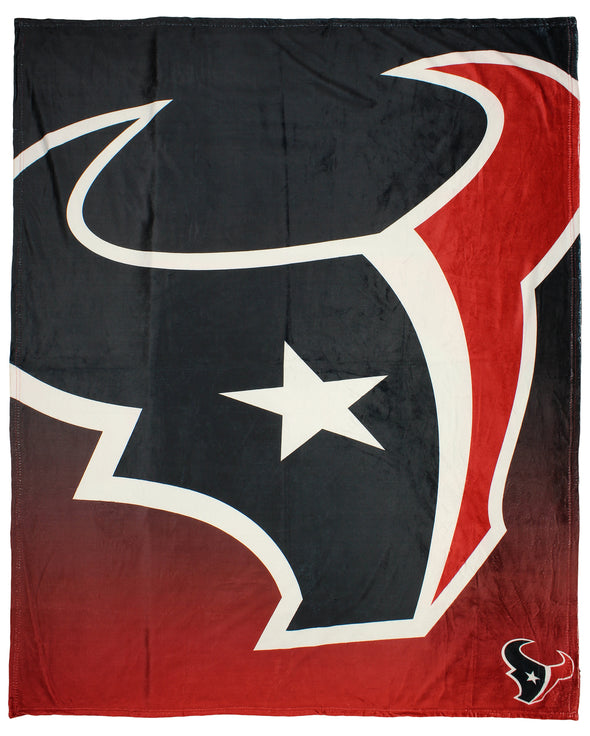 FOCO NFL Houston Texans Gradient Micro Raschel Throw Blanket, 50 x 60