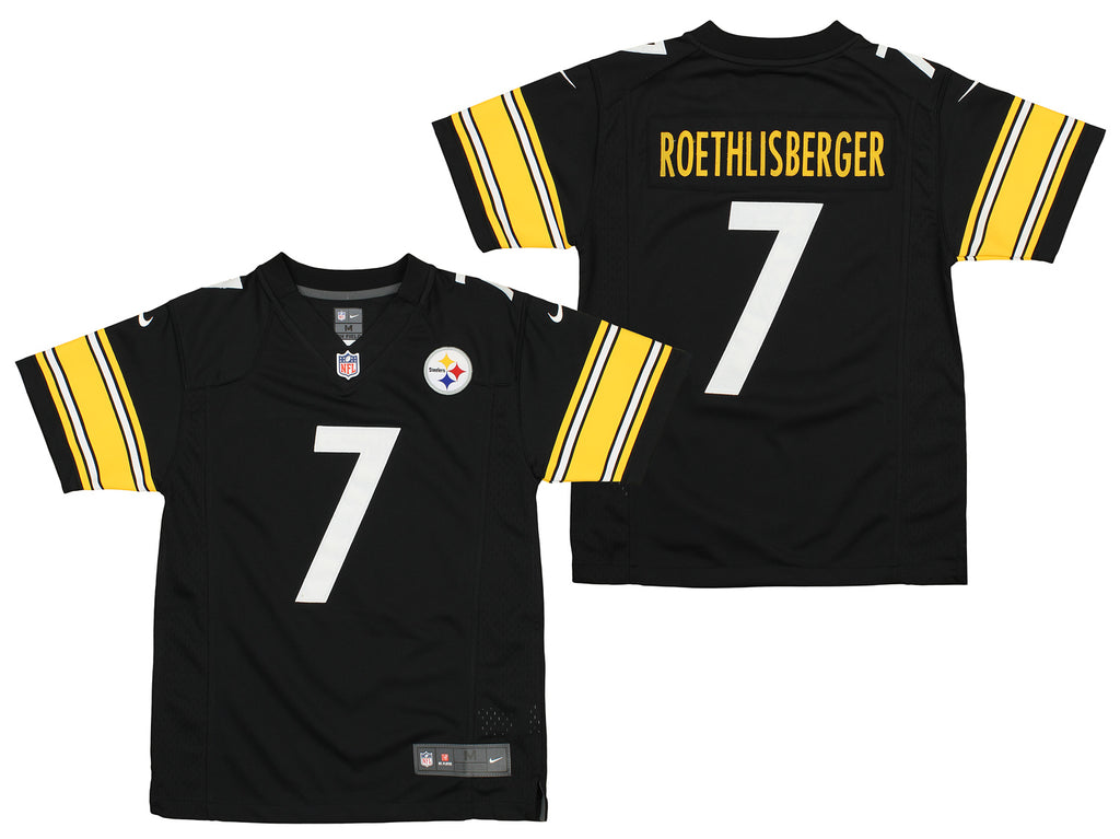 Ben Roethlisberger Jersey Boys XL # 7 Pittsburgh Steelers White NFL Team  Apparel