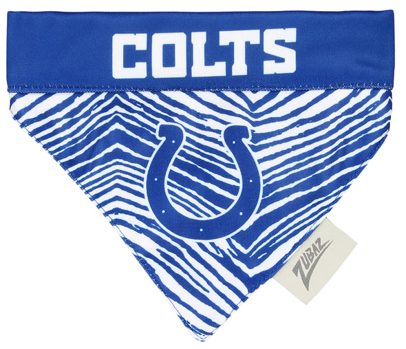 Zubaz X Pets First NFL Indianapolis Colts  Reversible Bandana For Dogs & Cats