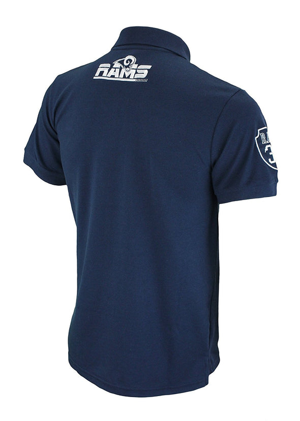 FOCO NFL Men's Los Angeles Rams Rugby Polo Shirt