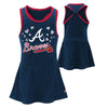 Outerstuff MLB Infant Girls Atlanta Braves Cris Cross Tank Dress