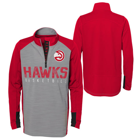Outerstuff NBA Youth Boys Atlanta Hawks "Shooter" 1/4 Zip Sweater